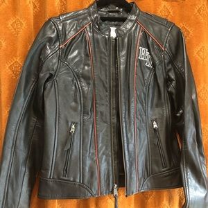 HARLEY DAVIDSON WOMENS EPICJ GOATSKIN LEATHER JACKET